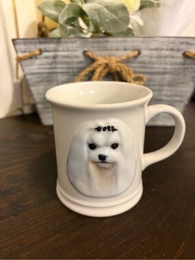 MALTESE Dog Coffee Cup Mug 3D XPRES Best Friends Orig - Barbara Augello 2002
